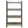 Artiss Bookshelf 4 Tiers, Engineered Wood & Metal, 70.5x30x125cm, Black & Oak, Modern Display Shelf, Durable & Stylish