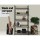 Artiss Bookshelf 5-Tier, Engineered Wood & Metal, Black & Oak, 70.5x30x159cm, Modern Display Shelf, Durable & Stylish