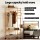 Artiss 169cm Bamboo Clothes Rack Wardrobe Coat Stand with Hanging Rail, Side Hooks, and 360° Lockable Wheels