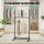 Artiss Double Rod Clothes Rack Adjustable Coat Stand with Wheels, Heavy Duty Metal, Extendable, Foldable, 165cm