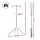Artiss 2-Tier Foldable Clothes Rack Airer - 360° Rotatable Hanger, 27 Holes, 24 Clips, Stainless Steel, 64x64