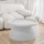 Artiss Coffee Table, Round Plastic, 71CM, White, British Style, Easy Assembly, Sophisticated Design, 1-Year Warranty