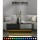 Artiss Coffee Table with LED Lights, Particle Board, 95x55x31cm, Black, Modern Design with Storage and Remote Control