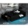 Artiss Coffee Table with LED Lights, Particle Board, 95x55x31cm, Black, Modern Design with Storage and Remote Control