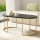 Artiss Coffee Table, Marble Effect MDF, 100x50x45cm, Black & Gold, Modern Metal Frame, Easy Assembly