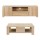 Artiss 2-Piece Pine TV Unit and Coffee Table Set 180cm Entertainment Unit 90cm Coffee Table Natural Woodgrain