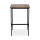 Artiss Vintage Bar Table 60x92cm - Walnut MDF Top, Metal Frame, H-Footrest, Anti-Slip Protectors, Easy Assembly