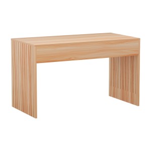 Artiss Coffee Table, MDF, 100cm, Pine, Fluted Sides, Wood Grain, Easy Assembly, Stylish & Practical Design