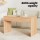 Artiss Coffee Table, MDF, 100cm, Pine, Fluted Sides, Wood Grain, Easy Assembly, Stylish & Practical Design