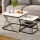 Artiss Nesting Coffee Table Set of 2 - Marble Effect, Metal Frame, 60cm/45cm, Space-Saving Design with Smooth Surface