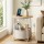 Artiss Round Coffee Table Side End Table 45cm with Built in Charging Station and Storage Basket 35kg