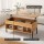 Artiss Lift Top Coffee Table, E1 Particle Board, Oak, 100x50x46cm, Dual-Function, Spacious Storage, Easy Assembly