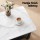 Artiss 2-Tier Coffee Table 80cm Marble Finish Rectangular Top Black Frame MDF for Living Room Décor and Storage