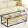Artiss Modern Pine Coffee Table with 2 Drawers, Glass Top & Metal Frame - Sleek, Durable & Easy Assembly