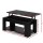 Artiss Black Lift-Top Coffee Table with Hidden Storage, 98x50x42cm, Sturdy Particle Board, Anti-Scratch Pads