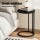 Artiss C-Shaped End Table Set of 2 Black Round Side Tables Space-Saving Sofa Laptop Bedside Stands