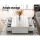 Artiss Coffee Table, Particle Board, White, 95x60x31cm, 4 Drawers, UV High-Gloss Finish, Modern Living Room Furniture