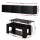 Artiss 2-Piece Black Floating TV Unit 200cm and Lift-Top Coffee Table with Hidden Storage 98cm Set