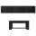 Artiss 2-Piece Black Floating TV Unit 200cm and Lift-Top Coffee Table with Hidden Storage 98cm Set