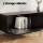 Artiss 2-Piece Black Floating TV Unit 200cm and Lift-Top Coffee Table with Hidden Storage 98cm Set