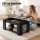 Artiss 2-Piece Black Floating TV Unit 200cm and Lift-Top Coffee Table with Hidden Storage 98cm Set