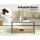 Artiss Coffee Table, Particle Board & Steel, 93cm, Walnut, Industrial Style, Open Shelf, Easy Assembly