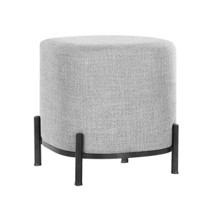 Artiss Ottoman Foot Stool, Linen, 38x38x40cm, Grey - Versatile Seating & Footrest, Modern & Durable Design