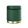 Artiss Green Velvet Ottoman Footstool with Storage - Elegant Tufted Design, Sturdy Build, 40x40x45cm, Multi-Functional