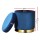 Artiss Navy Velvet Ottoman Storage Footstool - Round, Tufted, 40x40x45cm, Multi-Functional, Sturdy, 120kg Capacity
