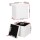 Artiss Janeska Ottoman Storage Footstool - White Boucle Fabric, Versatile Seating & Hidden Storage Solution