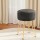 Artiss Ottoman Storage Foot Stool, Grey Velvet, Round, Reversible Table Lid, MDF Frame, Metal Legs, 32x32x46cm