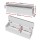 Artiss 140cm Fluted Grey Storage Ottoman Blanket Box - Faux Linen Upholstery, Hinged Lid, MDF Frame, 300kg Capacity