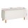 Artiss 99cm White Storage Ottoman Blanket Box - Premium Boucle Fabric, 300kg Seat Capacity, Ample Storage, Easy Assembly