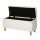 Artiss 99cm White Storage Ottoman Blanket Box - Premium Boucle Fabric, 300kg Seat Capacity, Ample Storage, Easy Assembly