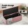 Artiss Velvet Storage Ottoman, 103cm, Pink, Luxury Blanket Box, High Resilience Foam, No Assembly Required