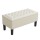 Artiss 96cm Linen Taupe Storage Ottoman Blanket Box - Multi-Functional Seating, Footstool & Storage Solution