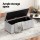 Artiss Velvet Storage Ottoman Blanket Box, Grey, 103cm - Premium Velvet, 300kg Seat Capacity, Ample Storage Space