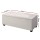 Artiss 97cm Linen Beige Storage Ottoman Blanket Box - Elegant Faux Linen, Solid Wood, 100kg Capacity, Spacious Storage