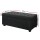 Artiss 97cm Charcoal Linen Storage Ottoman Blanket Box - Elegant Faux Linen, Multi-Functional with Generous Storage