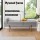 Artiss Bouclé Storage Ottoman Bed 140cm - Detachable Pillow, Hidden Storage, Plywood & Pine Frame, Metal Legs, Grey