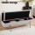 Artiss Bouclé Storage Ottoman Bed 140cm - Detachable Pillow, Hidden Storage, Plywood & Pine Frame, Metal Legs, Grey