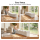 Artiss Folding Paper Bench Expandable Accordion Stool Seats 4 Adults PU Leather Cushions 240kg Capacity