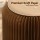 Artiss Accordion Folding Paper Stools Set 2 Pack Natural Kraft with Cushions Hexagon Honeycomb 100KG