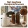 Artiss Accordion Folding Paper Stools Set 2 Pack Natural Kraft with Cushions Hexagon Honeycomb 100KG