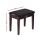 Alpha Piano Bench Stool with Storage, Solid Wood, Brown PU Leather, 55x34cm, Cushioned Seat, Anti-Slip, Vintage Style