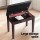 Alpha Piano Bench Stool with Storage, Solid Wood, Brown PU Leather, 55x34cm, Cushioned Seat, Anti-Slip, Vintage Style