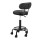 Artiss Salon Stool Swivel Chair, PU Leather, Adjustable 73-90cm, Black, 360° Rotatable, Comfortable Backrest