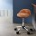 Artiss Salon Stool Swivel Chair, PVC Leather, Adjustable Height, Brown - Stylish Comfort for Salons & More