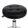 Artiss Salon Stool Round Swivel Chair, PVC Leather, Adjustable Height 50.5cm-66cm, Black, 360° Rotatable Comfort