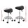 Artiss Salon Stool Saddle Swivel Chair, PU Leather, Black, Adjustable Height 50-67cm, Comfort & Style for Salons